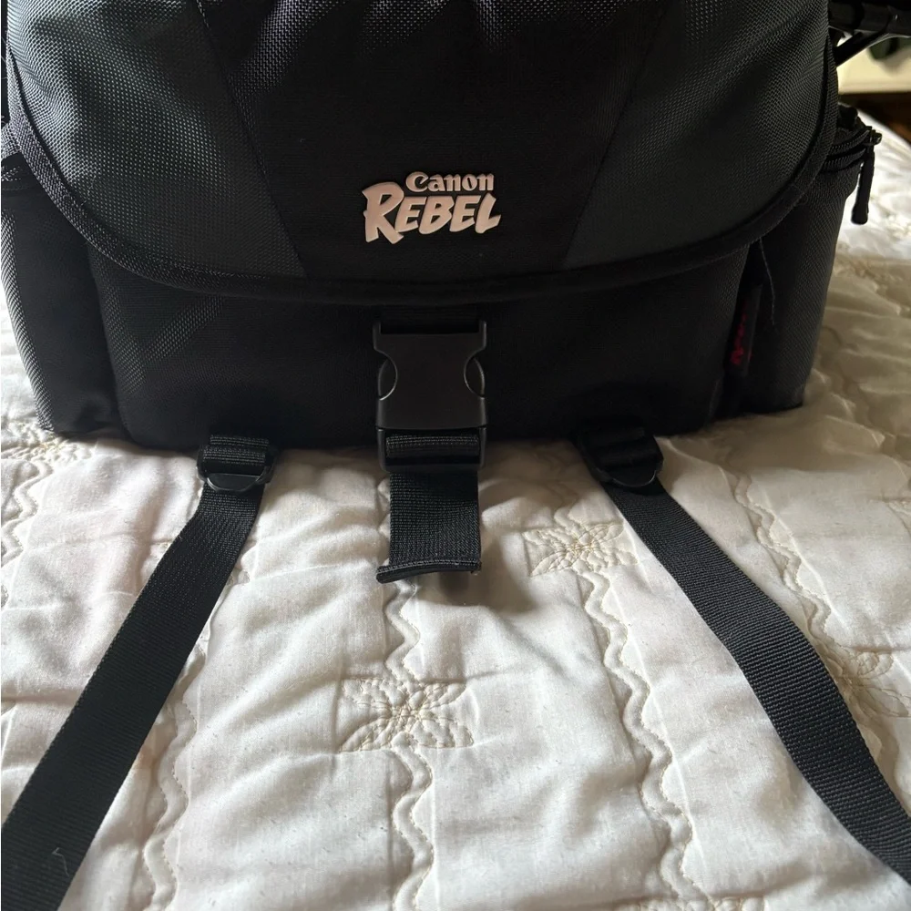 Canon Black Digital Camera with Strap